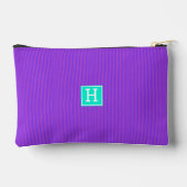 Trendy Paarse gepersonaliseerde naam en monogram Etui (Achterkant)