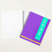 Trendy Paarse gepersonaliseerde naam Planner (Display)