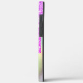 Trendy Paarse Glitter Druppels Holografisch Case-Mate iPhone Case (Achterkant / Links)