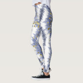 Trendy Paarse Glitter Tie Dye Leggings (Links)