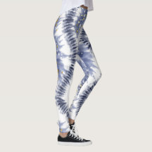 Trendy Paarse Glitter Tie Dye Leggings