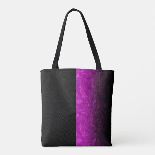 Trendy paarse haarsalon canvas tas (Achterkant)