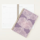 Trendy Paarse Lavendel Lace AI kunst Planner (Display)