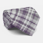 Trendy paarse lila kleurenpalet plaid stropdas (Opgerold)