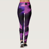 Trendy Paarse Lila Roze Vlinder Vrouwen Leggings (Achterkant)