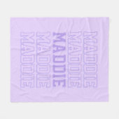 Trendy Paarse naam deken (Voorkant (Horizontaal))