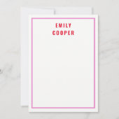 Trendy Paarse Note Kaart met Tiny Polka Dots Notitiekaartje (Voorkant)