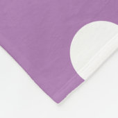 Trendy Paarse Polka Dots Pattern Fleece Deken (Hoek)