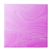 Trendy Paarse Roze Marmeren Steen - Abstract Tegeltje (Voorkant)