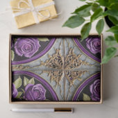 Trendy Paarse Rozen Mooi Collectie Tissuepapier (Geschenk)