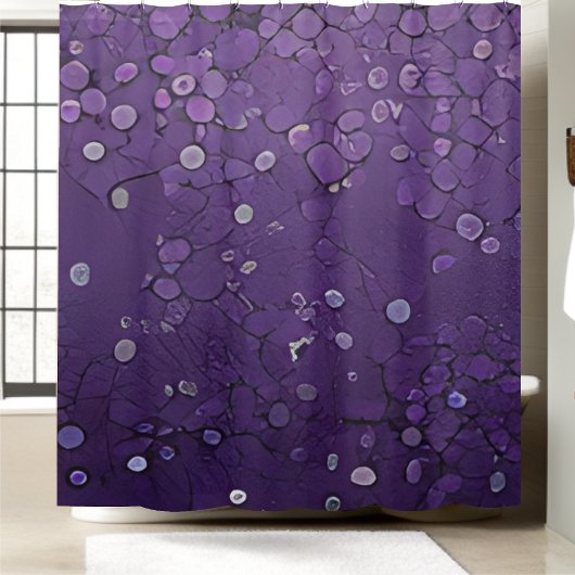 Trendy Paarse Sequin Douchegordijn