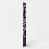 Trendy paarse shades leopard spot print met naam Case-Mate iPhone case (Achterkant/links)