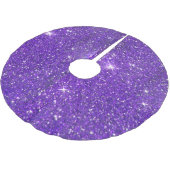 Trendy Paarse Sparking Glitter Glitz Kerstboom Rok (Gekanteld)