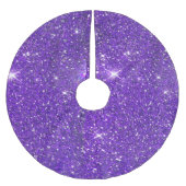 Trendy Paarse Sparking Glitter Glitz Kerstboom Rok (Voorkant)