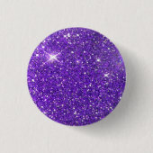Trendy Paarse Sparking Glitter Glitz Ronde Button 3,2 Cm (Voorkant)