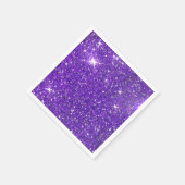 Trendy Paarse Sparking Glitter Glitz Servet (Hoek)