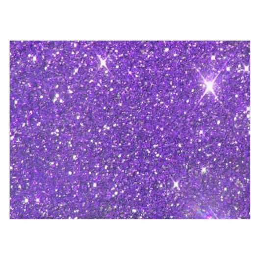 Trendy Paarse Sparking Glitter Glitz Tafelkleed (Voorkant (Horizontaal))