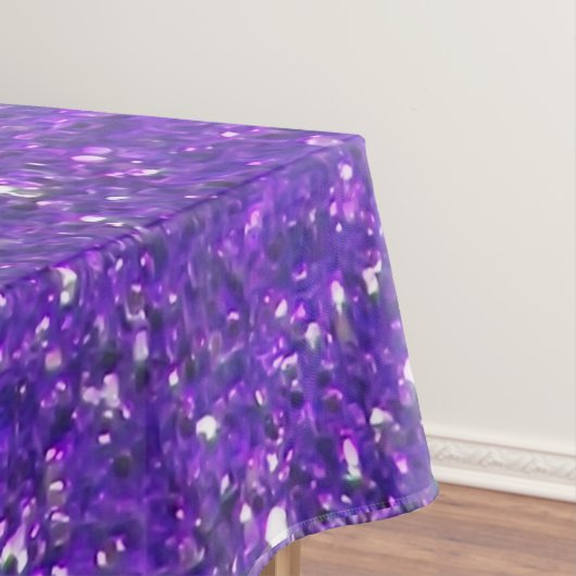 Trendy Paarse Sparking Glitter Glitz Tafelkleed (Voorbeeld)