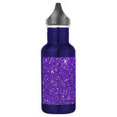 Trendy Paarse Sparking Glitter Glitz Waterfles (Links)