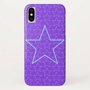 Trendy Paarse Star Editable Paarse Iphone case