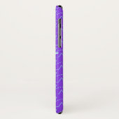 Trendy Paarse Star Editable Paarse Iphone case (Achterkant/links)