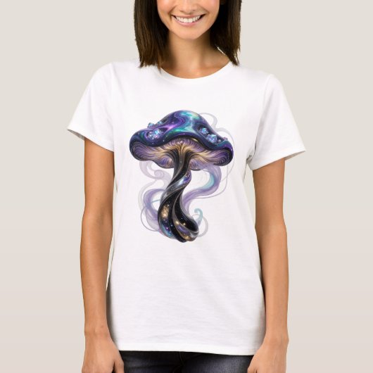 Trendy Paarse UNKNWN Statement Design T-shirt (Voorkant)