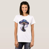Trendy Paarse UNKNWN Statement Design T-shirt (Voorkant volledig)