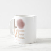 Trendy Paint Splatter Love Design voor Urban Style Koffiemok (Voorkant links)