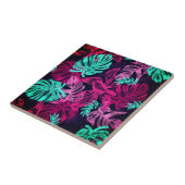 Trendy Palm Leaves Ceramic Tegel Tegeltje (Zijkant)