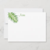 Trendy Palm Leaves Handschrift Sjabloon Natuur (Voorkant)