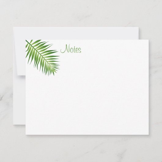 Trendy Palm Leaves Handschrift Sjabloon Natuur (Voorkant)