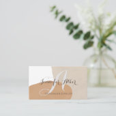 Trendy Pampas Terracotta Abstract Handmade Jewelry Visitekaartje (Staand voorkant)