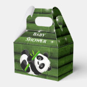 Trendy Panda Beer Bamboo Baby shower Bedankdoosjes (Voorkant Zijde)