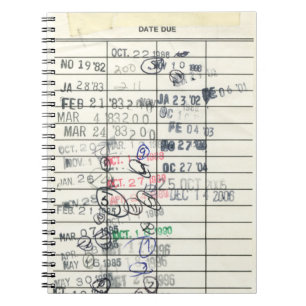 Trendy  Paper Due Date Library Notitieboek