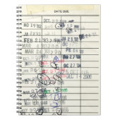 Trendy  papier vervaldatum bibliotheek notitieboek (Voorkant)