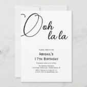 Trendy Paris, Eiffeltoren, Rode ballonnen, Birthda Kaart (Voorkant)