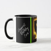Trendy Party Time Neon gepersonaliseerd Mok (Links)