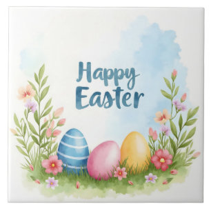 Trendy Pasen Eieren Mooie Collectie Tegeltje