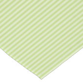 Trendy Pastel Bright Lime Green Stripes Patroon Korte Tafelloper (Hoek)