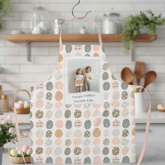 Trendy Pastel Easter Photo Apron | Personalized Schort