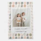 Trendy Pastel Easter Photo Kitchen Towel | Persona Theedoek (Verticaal)