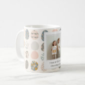 Trendy Pastel Easter Photo Mug | Personalized Koffiemok (Voorkant links)