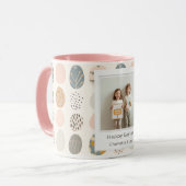 Trendy Pastel Easter Photo Mug | Personalized Mok (Voorkant links)