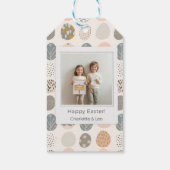 Trendy Pastel Easter Photo | Personalized Cadeaulabel (Achterkant)