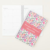 Trendy Pastel Flowers Chic Floral Planner (Display)