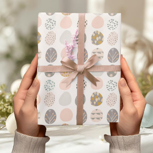 Trendy Pastel Paasei Inpakpapier