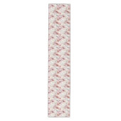 Trendy pastel pink and gold watercolor runner medium tafelloper (Voorkant)