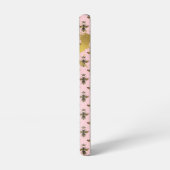 Trendy Pastel Pink Bee Matrix Christian Queen Bee Samsung Galaxy Hoesje (Linkerkant)