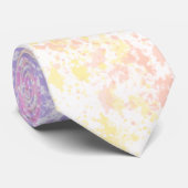 Trendy Pastel Rainbow Splatter Stropdas (Opgerold)