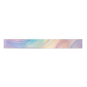 Trendy pastel Roze Blauw geel abstracte golven Satijnen Lint (Voorkant)